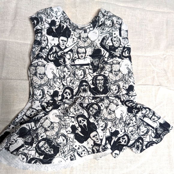 Horror Peplum top - Picture 1 of 1